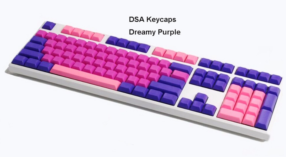 NPKC PBT Blank DSA Keycaps Dreamy Purple Ligh-G..